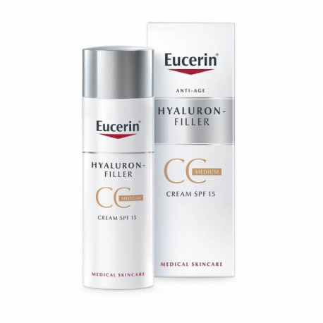 eucerin hyaluron filler cc cream medium 50ml