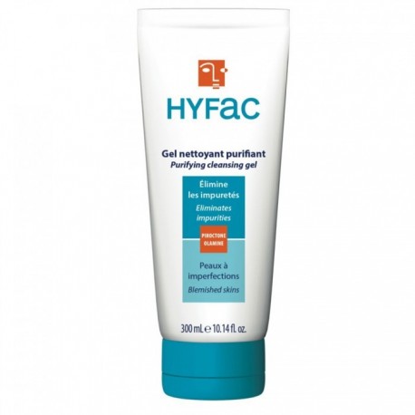 hyfac gel dermatologique nettoyant visage et corps 300ml