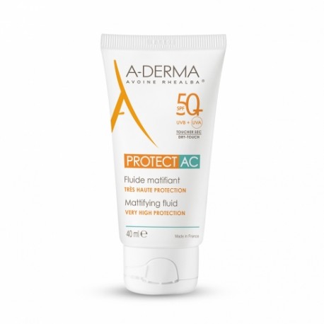 A-DERMA Protect AC Fluide matifiant SPF50+ 40 ml