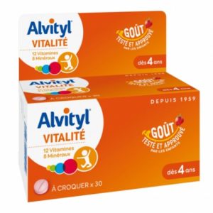 alvityl vitalite a croquer gout fraise 30 comprimes