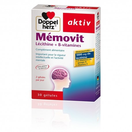 AKTIV MEMOVIT Lécithine + B-vitamines 30 Gélules