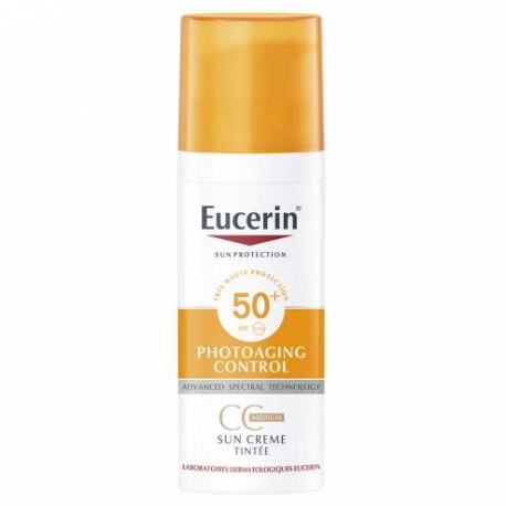 eucerin sun photoaging control cc creme teintee spf50 50ml