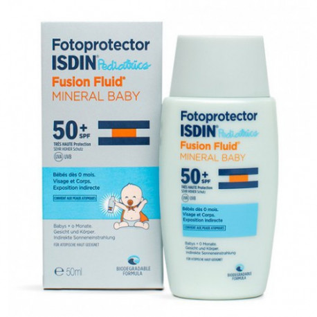ISDIN ÉCRAN SOLAIRE MINERAL BABY SPF50+ 50ML