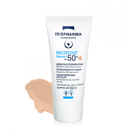isispharma neotone prevent creme teintee protectrice spf50 30ml