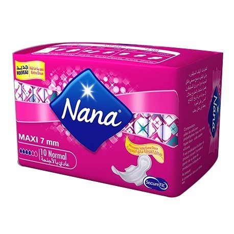 NANA serviette maxi normal clip 10 pièces
