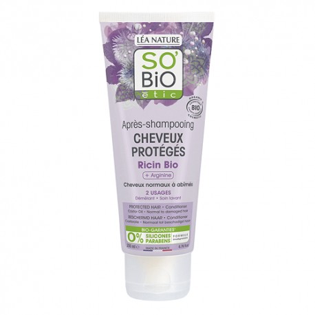 SO'BIO APRES-SHAMPOOING CHEVEUX PROTEGES RICIN 200ML