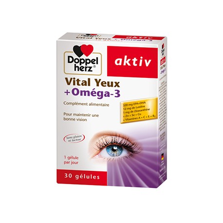 AKTIV Vital yeux+Oméga-3 30 Gélules