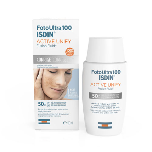 ISDIN ACTIVE UNIFY FUSION FLUID INVISIBLE SPF 50+ 50ML