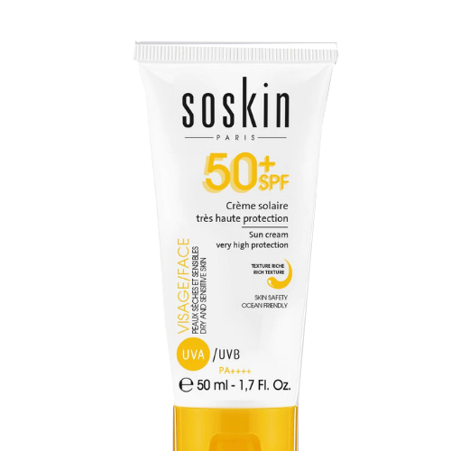 SOSKIN Crème Solaire Très Haute Protection SPF50+ 50ml