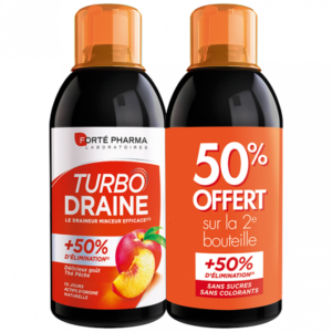 Forte pharma Turbodraine Minceur Peche 500ml *2