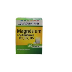 juvamine magnesium vitamines b1 b2 b6 60 comprimes