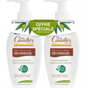 pack soin toilette intime secheresse 250ml2 roge cavailles