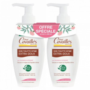 soin toilette intime extra doux 2x250ml roge cavailles