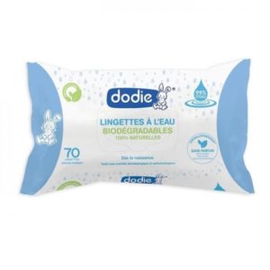 dodie lingettes a l eau biodegradables x70