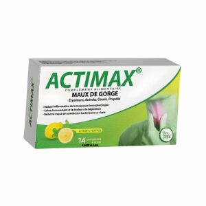 ACTIMAX MAUX DE GORGE-CITRON MENTHOL BT/14
