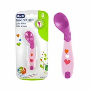 CHICCO CUILLERE SILICONE GIRL 8M+