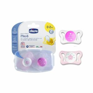 CHICCO MICRO SUCETTE 0-2M X2 ROSE
