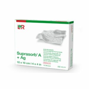 SUPRASORB A+AG COMPRESSE 10×10 BT_10_ REF_20571