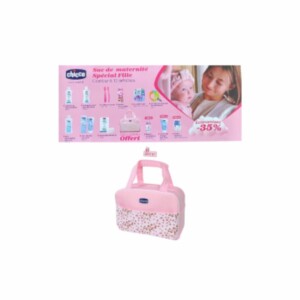 CHICCO Sac de Maternité 12 articles + Sac Offert (Rose)