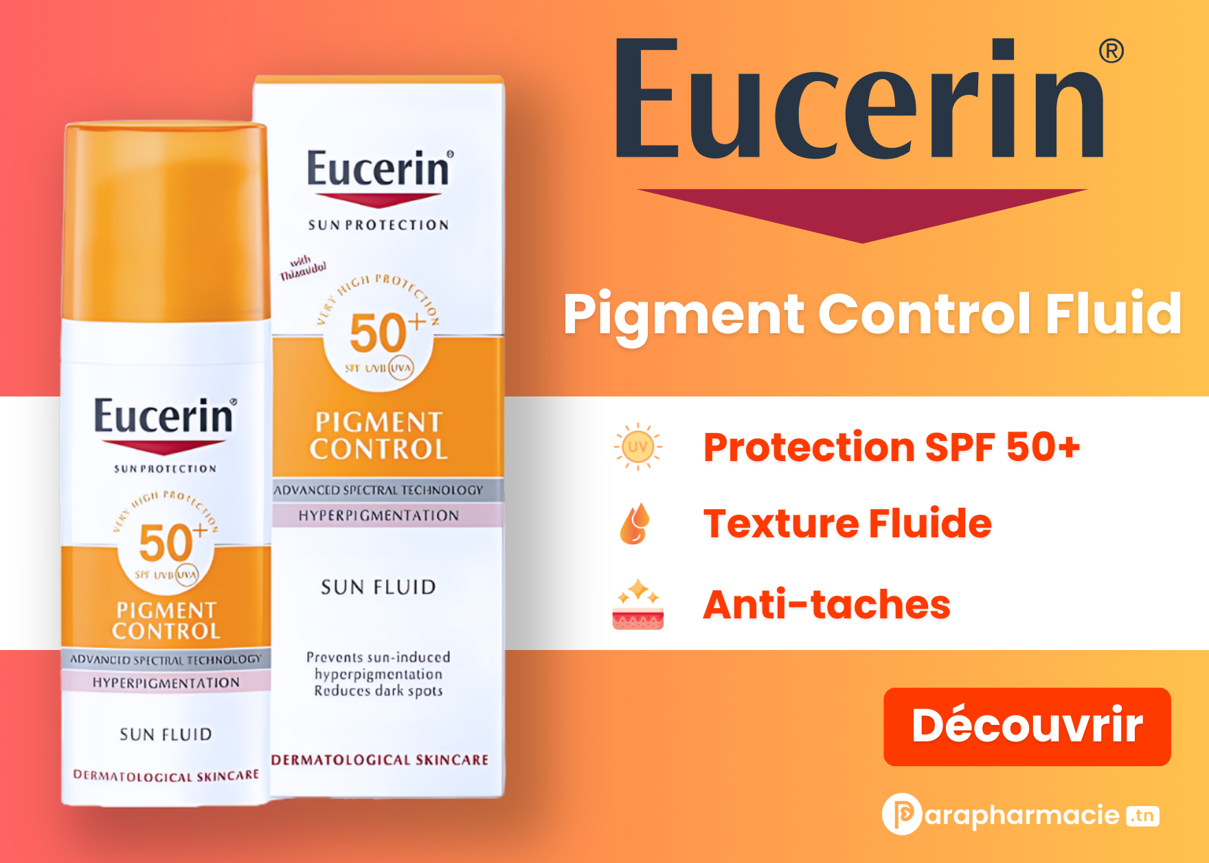 Eucerin Pigment control fluid anti tache spf50+