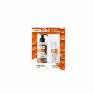 COFFRET SOLAIRE CLARENIA DUO ÉCRAN ANTIAGE SPF50+ ET ÉCRAN CAPILAIRE -40%
