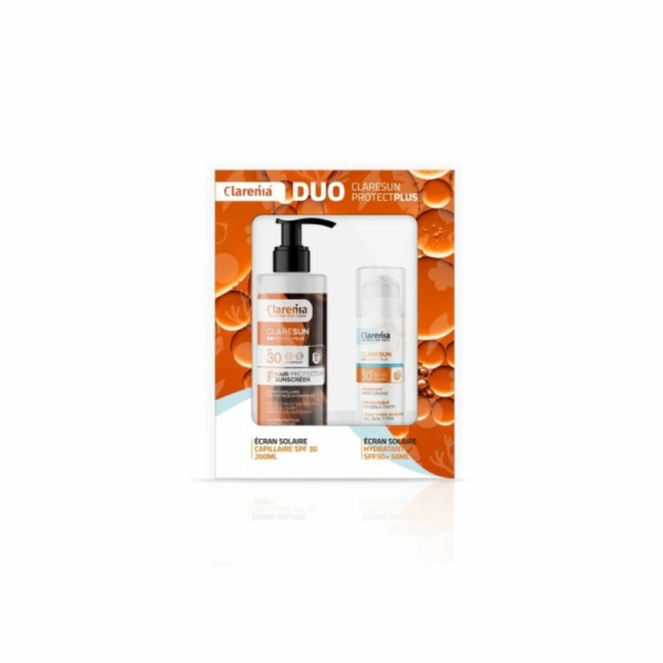 COFFRET SOLAIRE CLARENIA DUO ÉCRAN HYDRATANT INVISIBLE SPF50+ ET ÉCRAN CAPILAIRE -40%