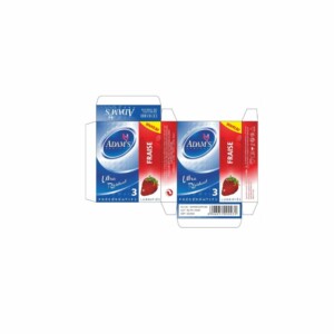 Adams Protect paquet de 3 préservatifs fraise