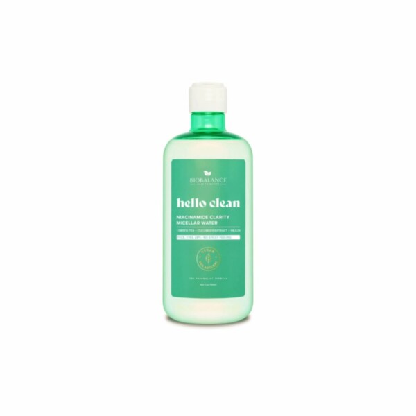 BIOBALANCE HELLO CLEAN NIACINAMIDE EAU MICELLAIRE CLARTE 500 ML