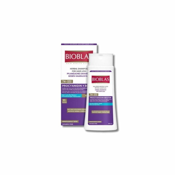 BIOBLAS SHAMPOOING ANTI CHUTE ANTI STRESS PROCYANIDIN+BIOTIN 360ML
