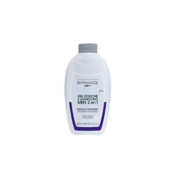 BYPHASSE GEL DOUCHE-SHAMPOOING 2 EN 1 GROOVY PARADISE MEN 600ML