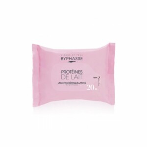 BYPHASSE LINGETTES DEMQUILLANTES PROTEINES DE LAIT 20 UNITES