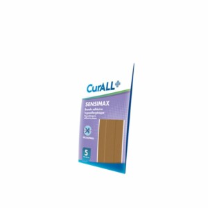 CURALL SENSIMAX BANDES BANDE ADHÉSIVE HYPOALLERGÉNIQUE BOITE DE 5 60X100MM