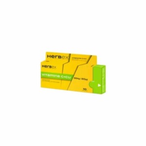 HERBEX VITAMINE C+CU 150MG90UG 10 COMPRIMES
