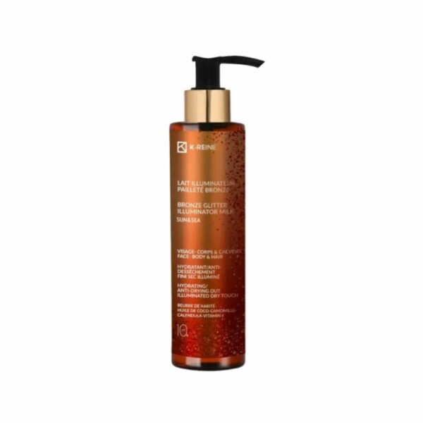 K-REINE LAIT ILLUMINATEUR PAILLETE BRONZE VISAGE CORPS ET CHEVEUX SPF10 150ML