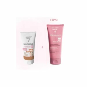 RONCEY COFFRET SUNSHIELD 02 SPF 50+ WATERPROOF 50ML+HYDRASKIN HA GEL PEAUX SECHES 200ML (-50%)