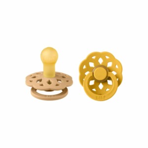 BIBS 02 SUCETTES BOHEME PACIFIER DESERT SAND HONEY BEE SIZE 1