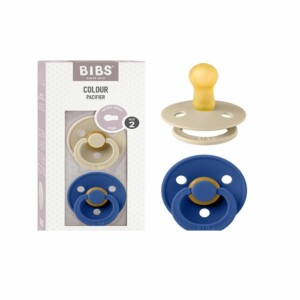 BIBS 2 Sucettes Taille2 Couleur Vanilla Cornflower