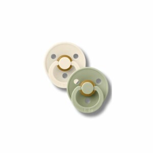 BIBS - LOT DE 2 SUCETTES PACIFIER IVORY SAGE 3EME AGE