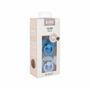 Bibs Sucette 1 bleu cielbleu bébé 0-6M 2 pièces