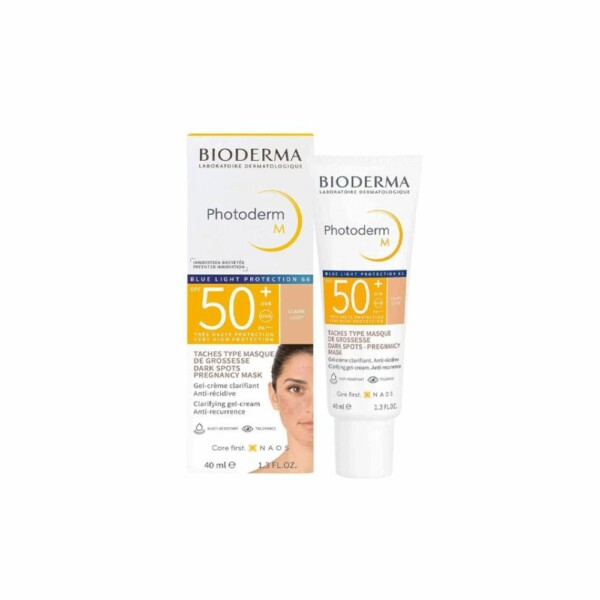 BIODERMA PHOTODERM M GEL-CREME CLARIFIANT AN TI-RECIDIVE TEINTE CLAIRE SPF50+ 40ML