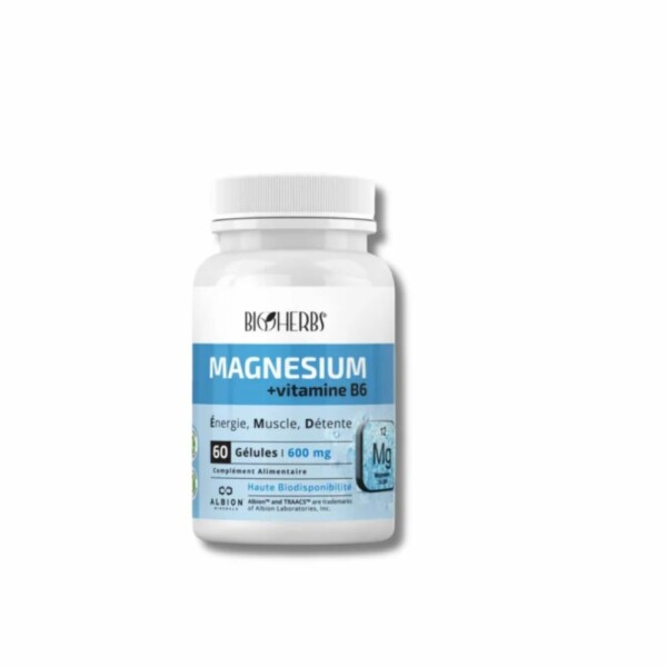 BIOHERBS - MAGNESIUM + VITAMINE B6 60 GELLULES