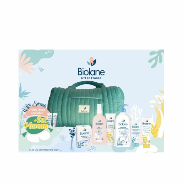 BIOLANE SAC MAMAN MATELASSE VERTE