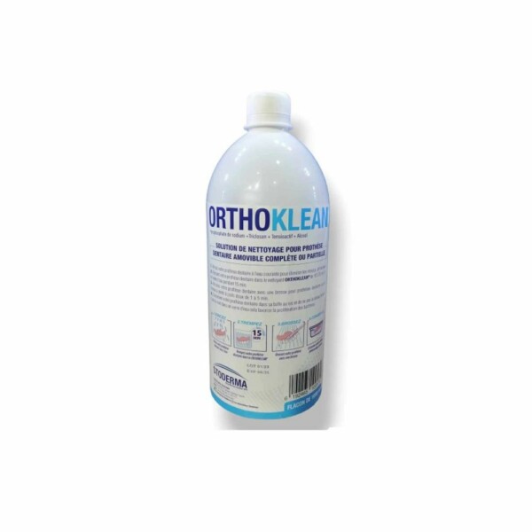 orthoklean solution de nettoyage pour prothèse dentaire 1000m