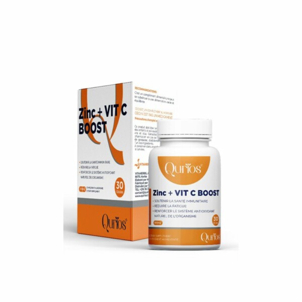 QURIOS ZINC+VIT C BOOST GELULES B30