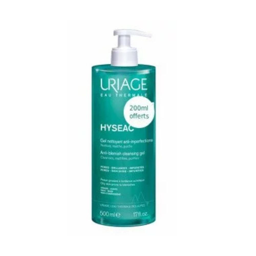 URIAGE HYSEAC GEL NETTOYANT 300ML+200ML (OFFERT)