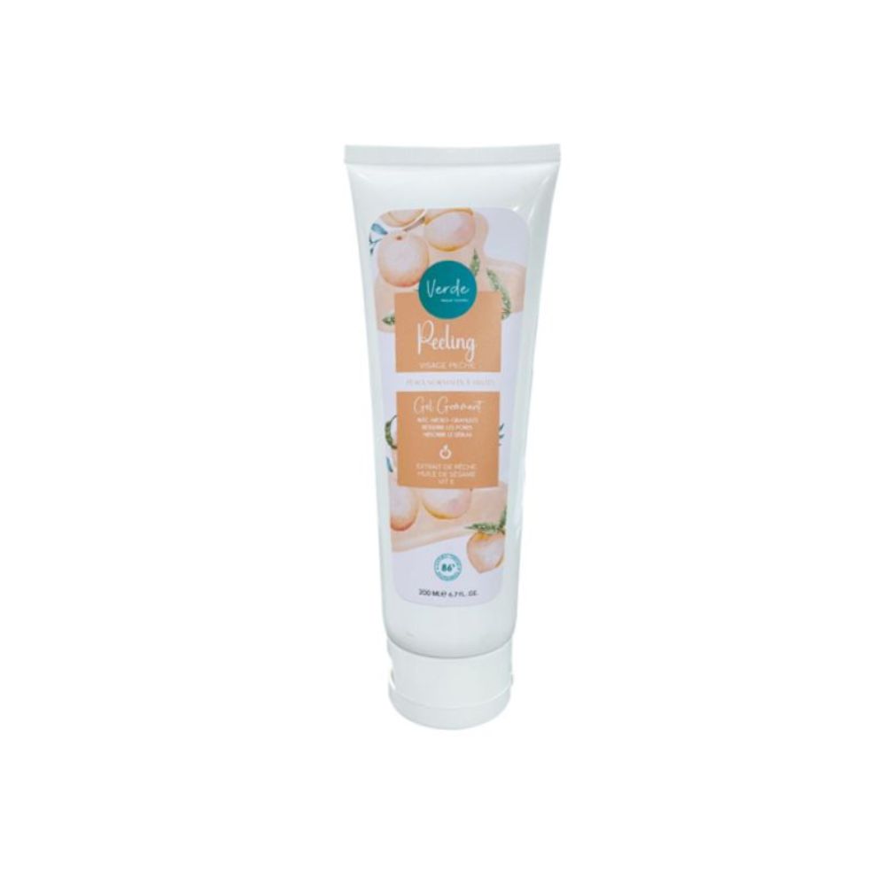 VERDE Peeling Visage Pèche Gel Gommant,200ml