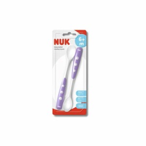 Nuk Cuillère Silicone 6+Mois violet (1)