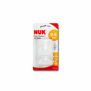 NUK - LOT DE 2 TETINES FIRST CHOICE+ 0-6 MOIS TAILLE S