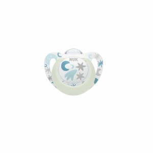 NUK SUCETTE STAR NIGHT EN SILICONE 0-6M