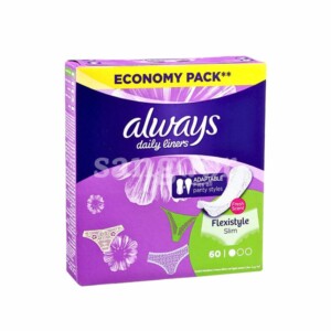 ALWAYS PROTEGE SLIP LINERS FLEXI STYLE SLIM 60PCS